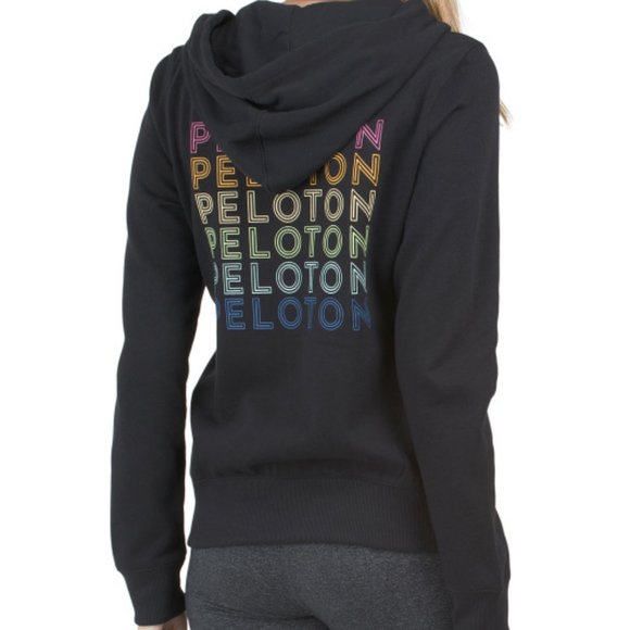 Peloton Tops - PELOTON Drawstring COTTON Hoodie With Zip Closure 187MN